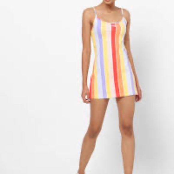 Nike Cotton Retro Mini Dress Above Knee-Length Sleeveless Striped Sz. M - Picture 12 of 12